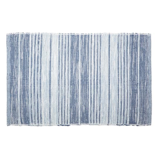 DII® Variegated French Blue Recycled Yarn Rug , 2ft. x 3ft.